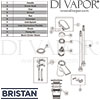 Bristan Orta Basin Mixer Clicker Waste Tap Spares